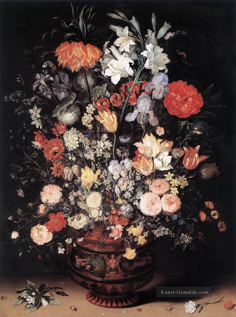 Blumen in einem Vase Flämisch Jan Brueghel der Ältere Blume Ölgemälde